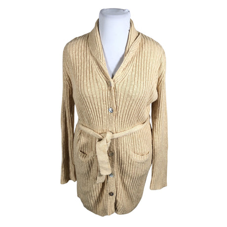 Naisten Lindex - Neuletakki, koko 42 - Beige ()