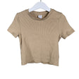 Tyttöjen Lindex - T-paita, koko 122 - 128 - Beige ()