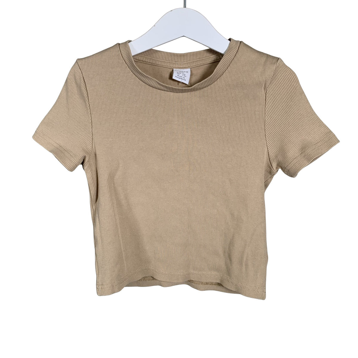 Tyttöjen Lindex - T-paita, koko 122 - 128 - Beige (1)