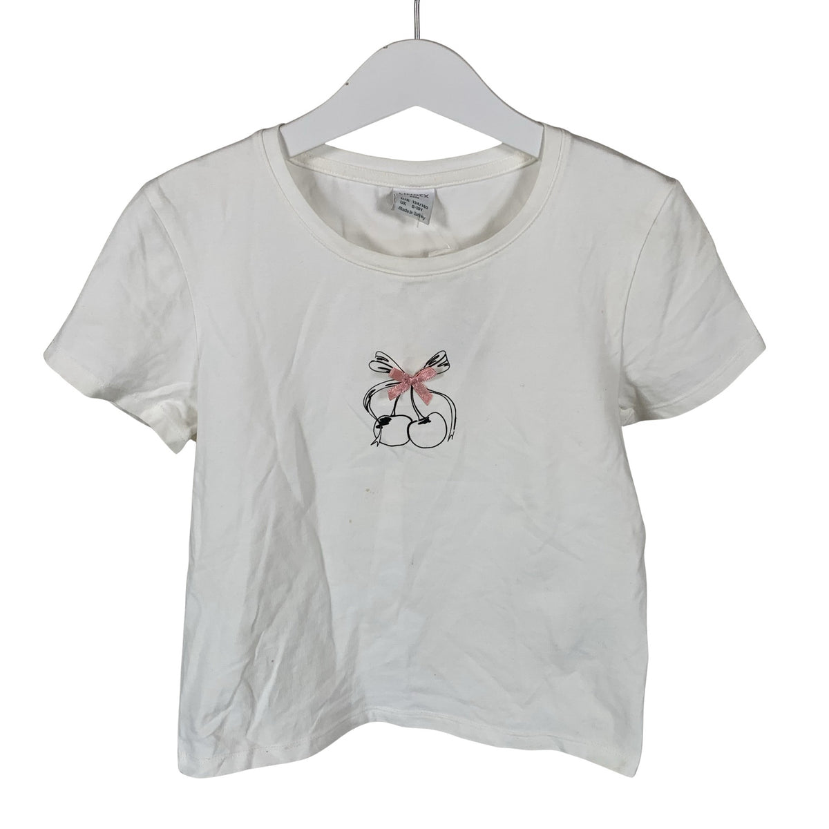 Unisex Lindex - T-paita, koko 134 - 140 - Valkoinen (1)