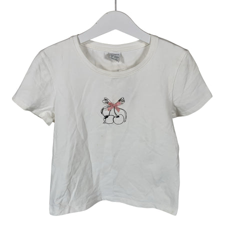 Unisex Lindex - T-paita, koko 134 - 140 - Valkoinen ()