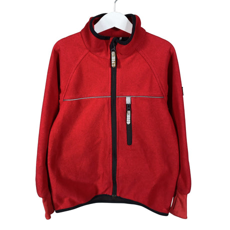 Unisex Polarn O. Pyret - Windfleecetakki, koko 122 - 128 - Punainen ()