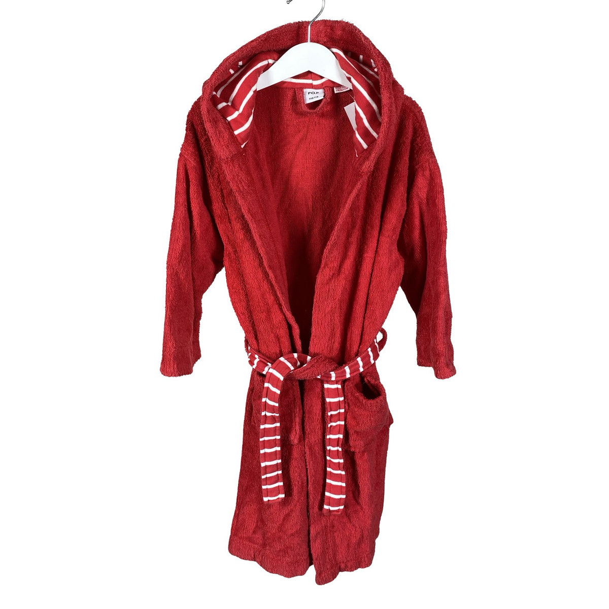 Unisex Polarn O. Pyret - Kylpytakki, koko 110 - 116 - Punainen (1)