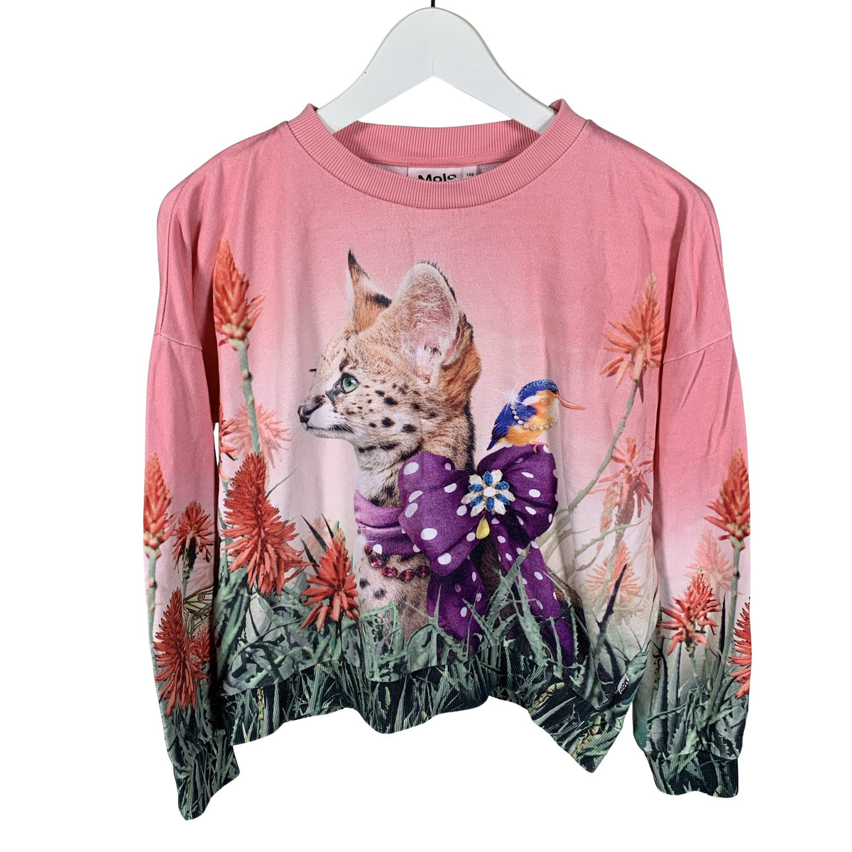 Unisex Molo Kids - Collegepaita, koko 146 - 152 - Vaaleanpunainen (1)