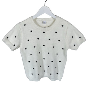 Tyttöjen Lindex - Neulepaita, koko 158 - 164 - Valkoinen (1)