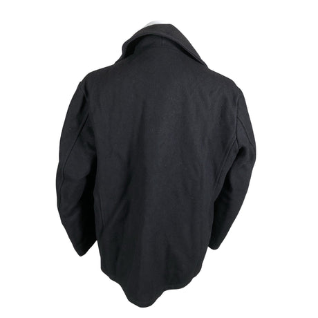 Miesten Pea Coat - Villakangastakki, koko XL - Musta (2)