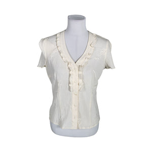 Naisten Caramel Moda - Lyhythihainen pusero, koko 38 - Beige (1)