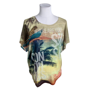 Naisten Love2Wait - Lyhythihainen pusero, koko 40 - Beige (1)