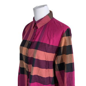 Naisten Burberry Brit - Flanellipaita, koko 40 - Pinkki (3)