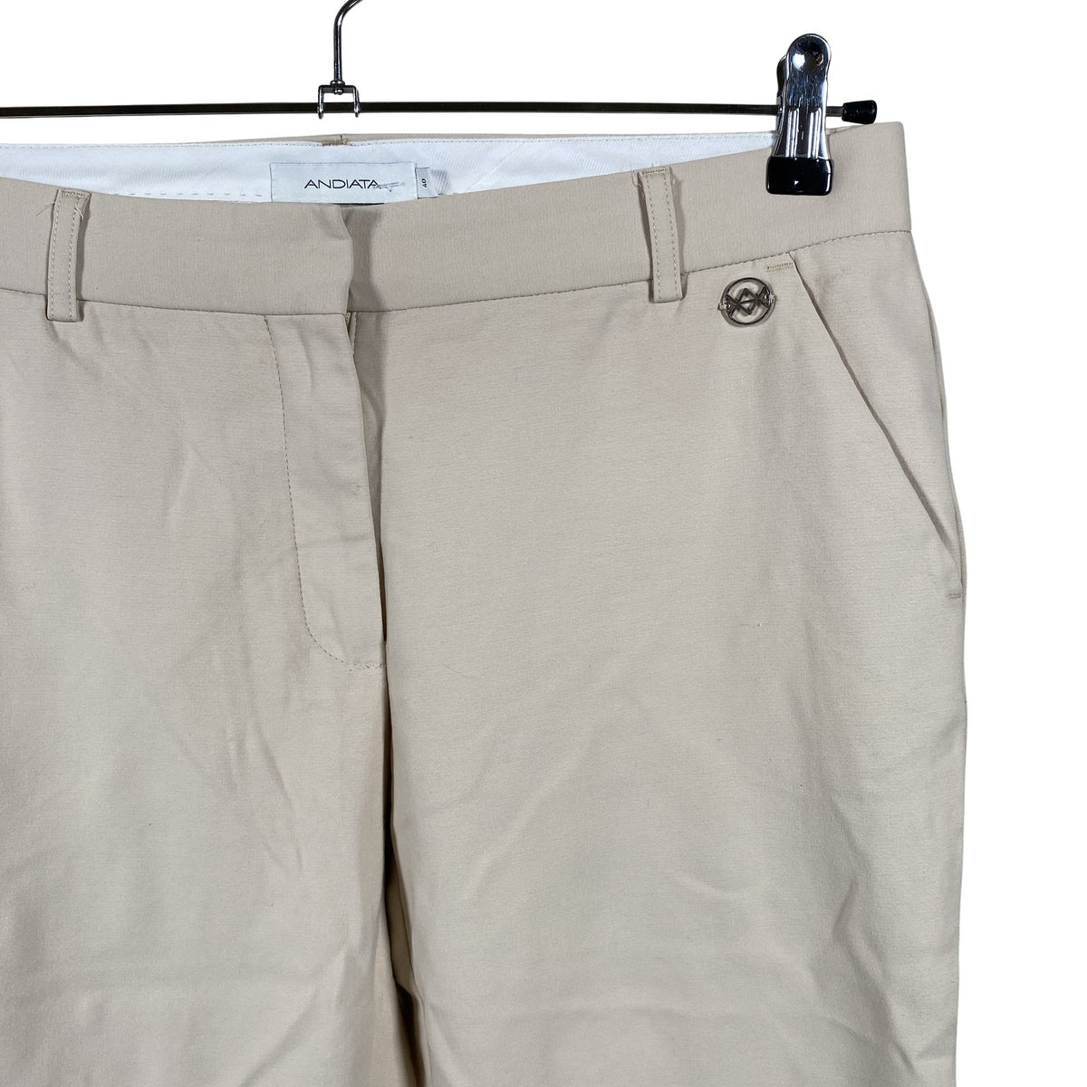 Naisten Andiata - Suorat housut, koko 40 - Beige (2)