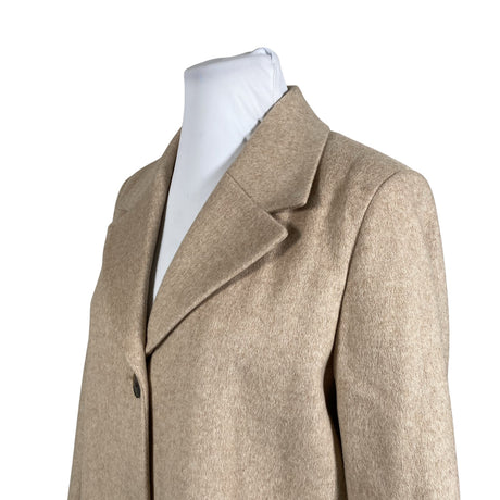 Naisten Selected - Villakangastakki, koko 44 - Beige (2)