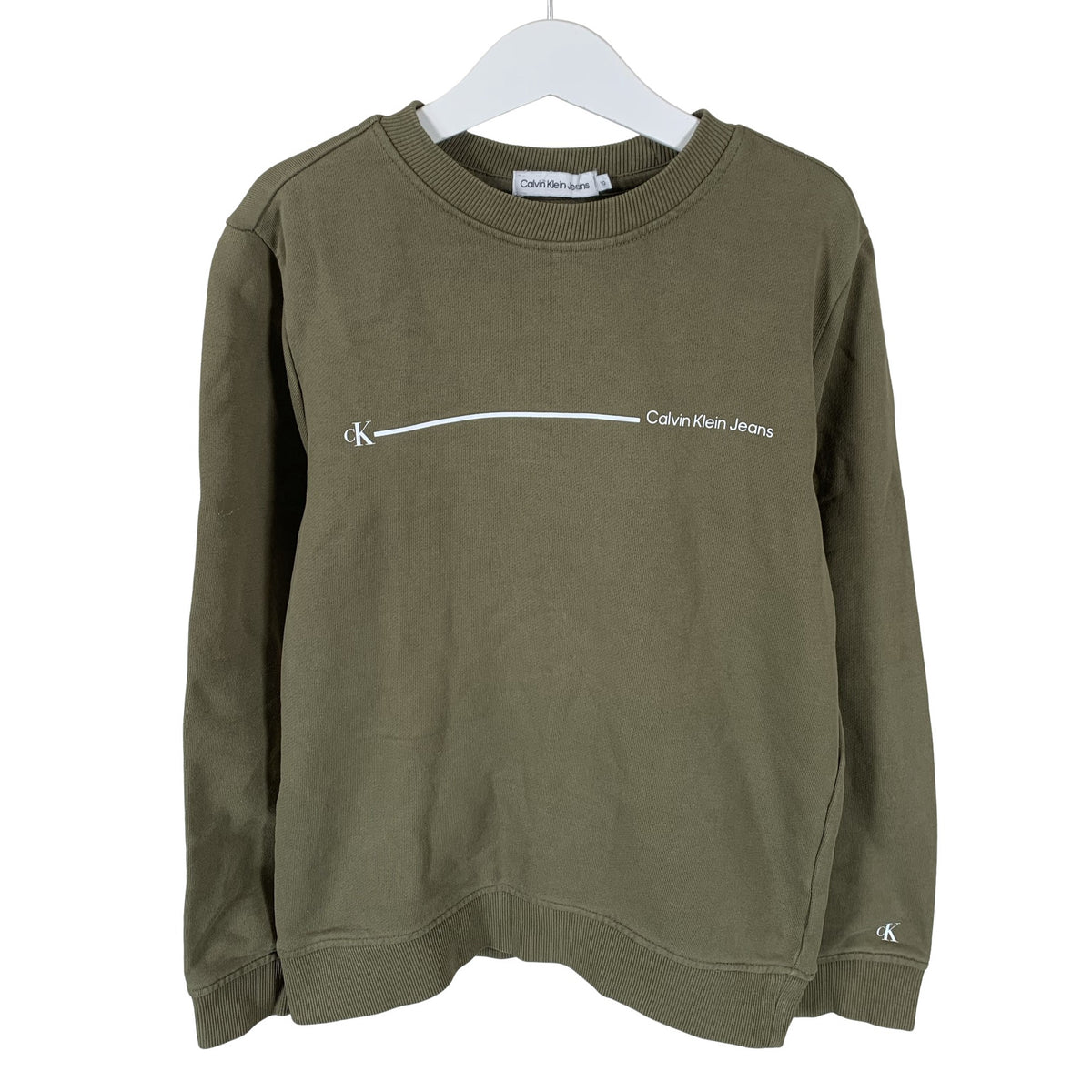 Unisex Calvin Klein Jeans - Collegepaita, koko 134 - 140 - Vihreä (1)