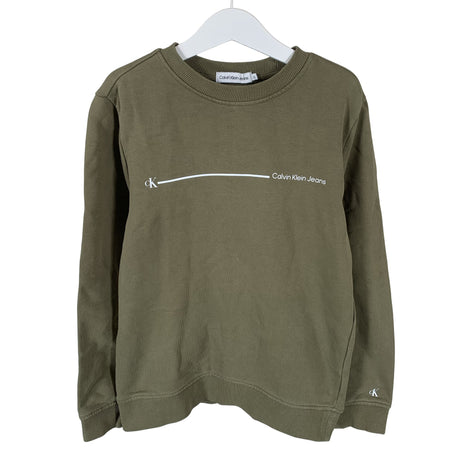Unisex Calvin Klein Jeans - Collegepaita, koko 134 - 140 - Vihreä ()