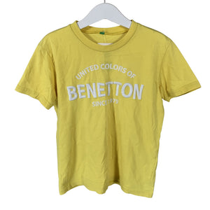 Unisex Benetton - T-paita, koko 122 - 128 - Keltainen (1)