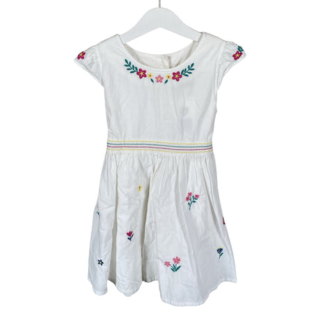Tyttöjen Frugi - Kangasmekko, koko 104 - 110 - Valkoinen ()