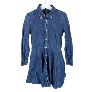 Tyttöjen Polo Ralph Lauren - Farkkumekko, koko 110 - 116 - Sininen (1)