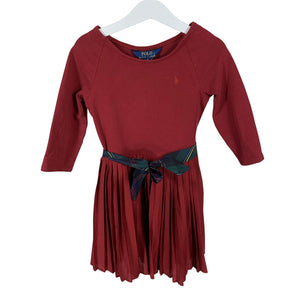 Tyttöjen Polo Ralph Lauren - Trikoomekko, koko 110 - 116 - Punainen (1)