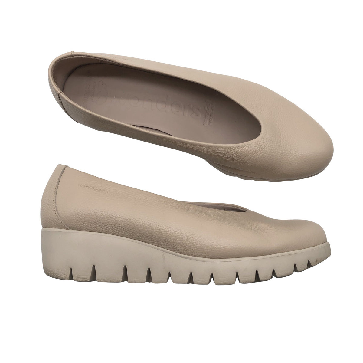 Naisten Wonders - Korkokengät, koko 39 - Beige (1)