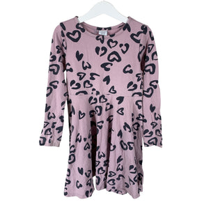 Tyttöjen Polarn O. Pyret - Trikoomekko, koko 122 - 128 - Violetti (1)