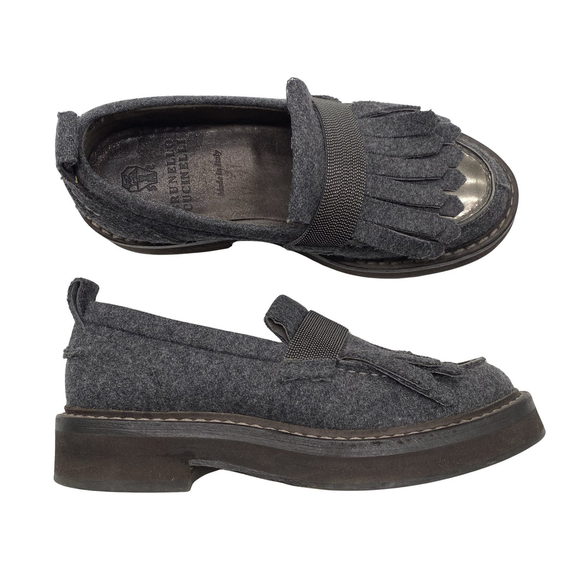 Naisten Brunello Cucinelli - Loaferit, koko 35 - Harmaa (1)