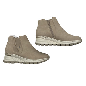 Naisten Rieker - Nilkkurit, koko 39 - Beige (1)