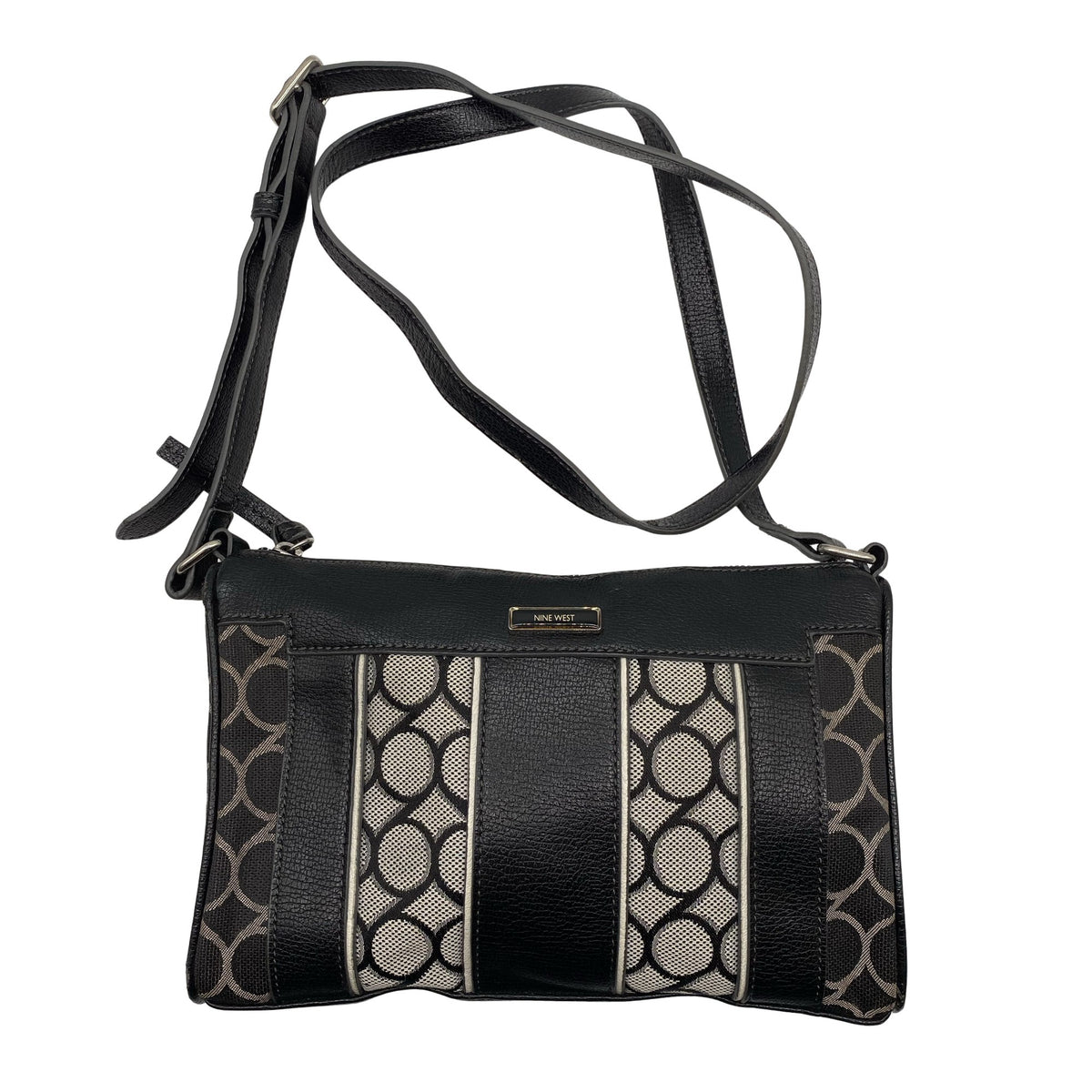 Naisten Nine West - Olkalaukku, koko Midi - Musta (1)