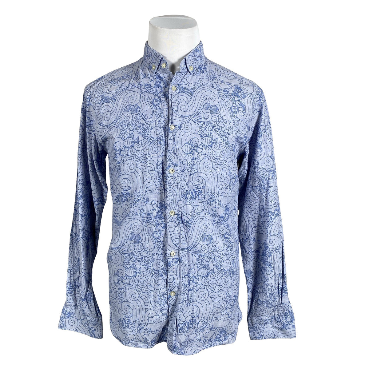 Miesten Knowledge Cotton Apparel - Kauluspaita, koko M - Vaaleansininen (1)