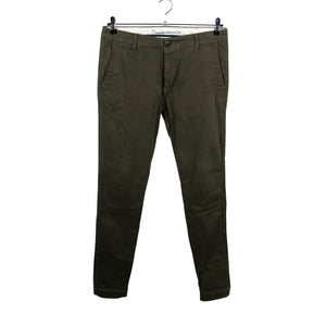 Miesten Knowledge Cotton Apparel - Chinot, koko W33 - Vihreä (1)