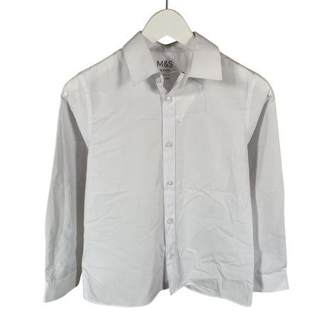 Unisex Marks&Spencer - Kauluspaita, koko 140 - 146 - Valkoinen ()