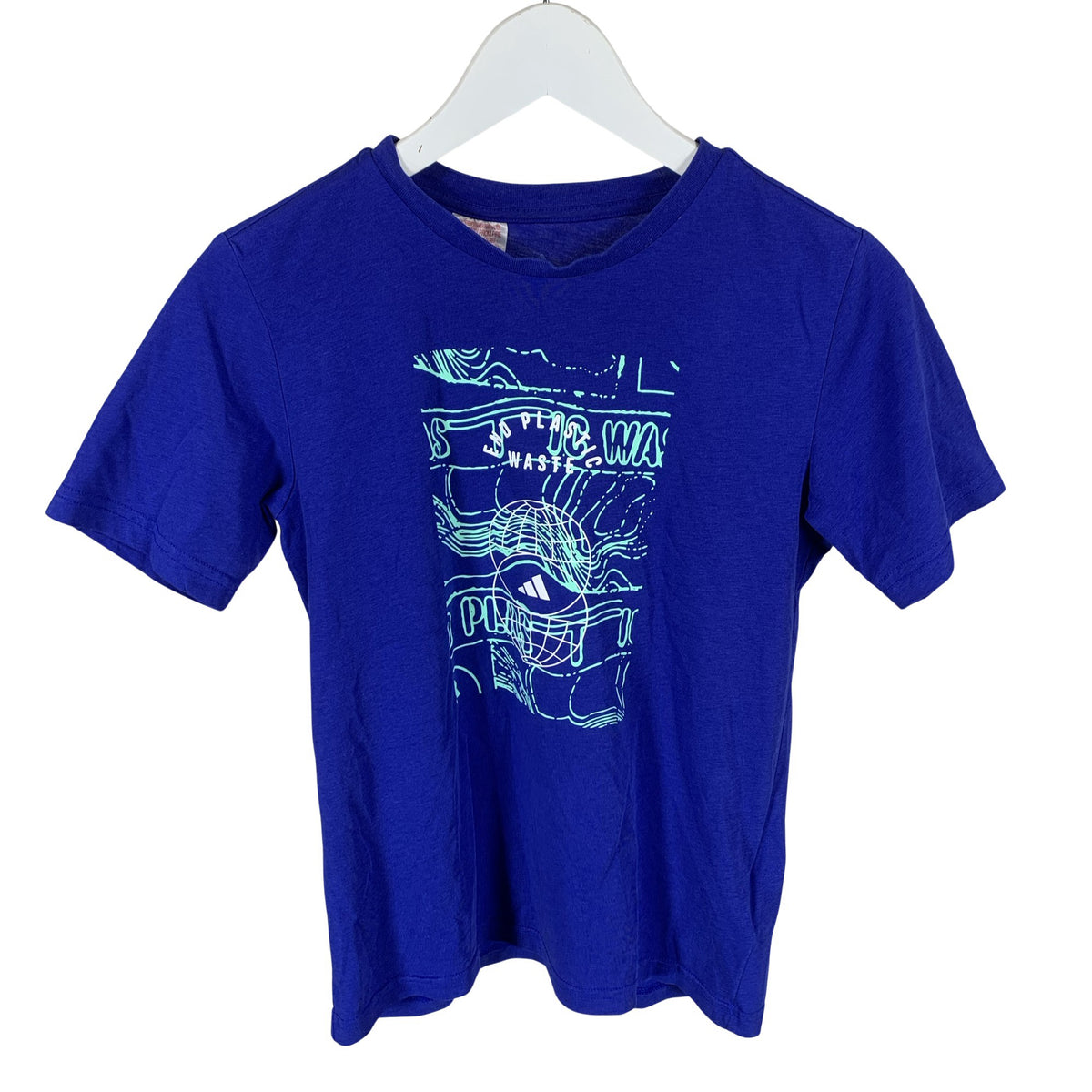 Unisex Adidas - T-paita, koko 146 - 152 - Sininen (1)