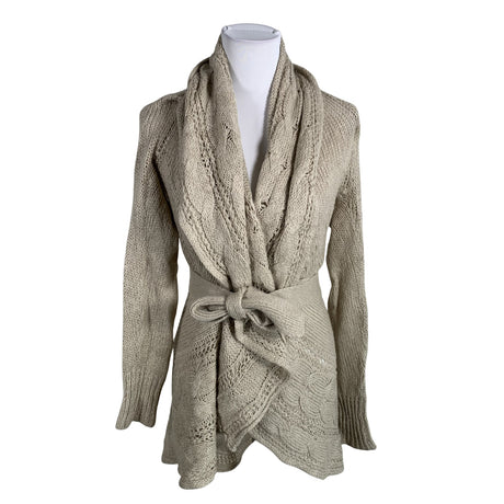 Naisten Jackpot - Neuletakki, koko 38 - Beige ()