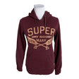 Naisten Superdry - Huppari, koko 34 - Viininpunainen ()