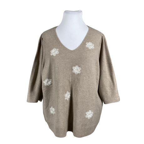 Naisten Zizzi - Neulepaita, koko 44 - Beige ()