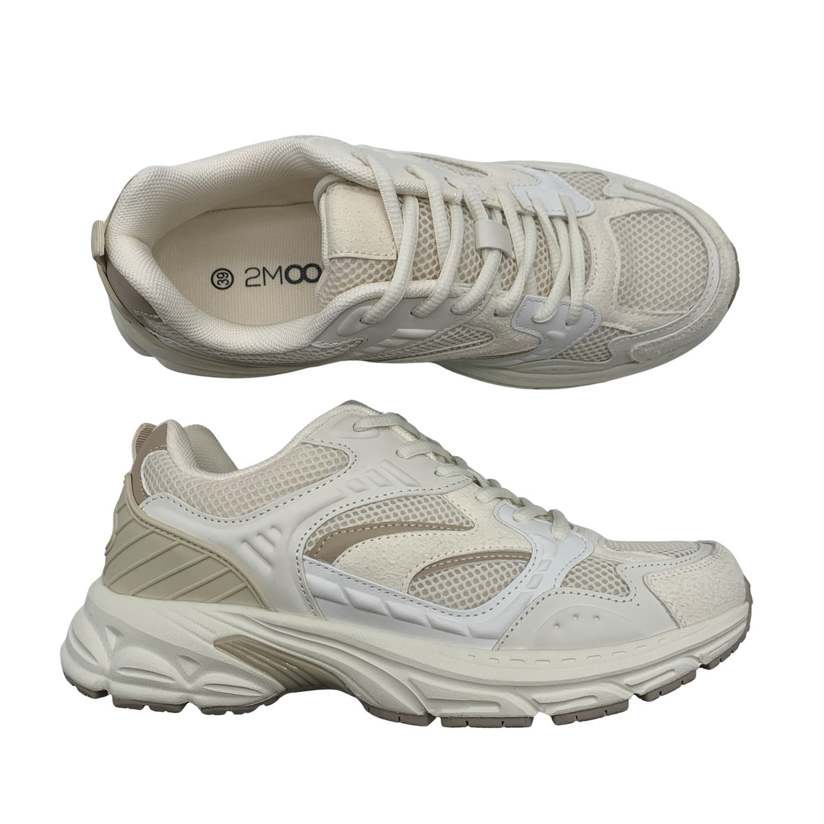 Naisten 2Moons - Lenkkarit, koko 39 - Beige (1)