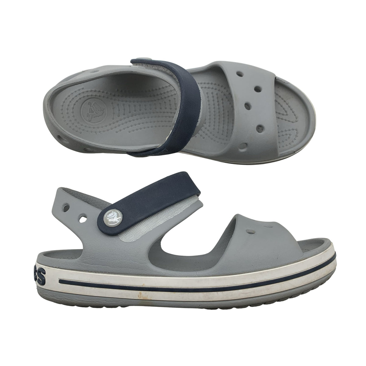 Unisex Crocs - Sandaalit, koko 33 - Harmaa (1)