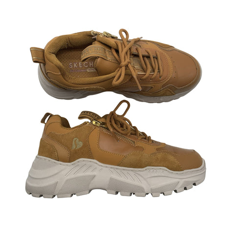Naisten Skechers - Tennarit, koko 36 - Ruskea ()