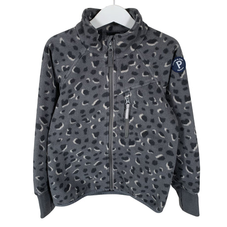 Unisex Polarn O. Pyret - Windfleecetakki, koko 110 - 116 - Harmaa ()