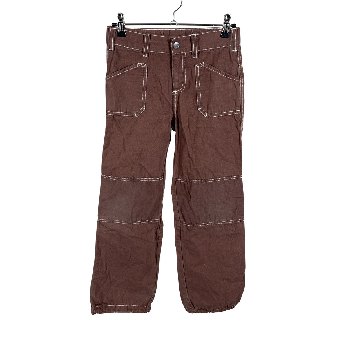 Unisex me&i - Kangashousut, koko 134 - 140 - Ruskea (1)