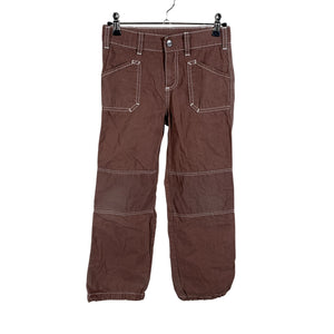 Unisex me&i - Kangashousut, koko 134 - 140 - Ruskea (1)