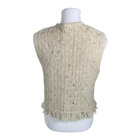 Naisten Benetton - Neuleliivi, koko 38 - Beige (2)