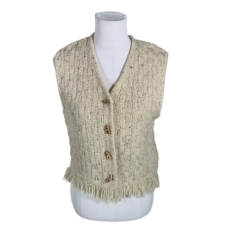 Naisten Benetton - Neuleliivi, koko 38 - Beige ()