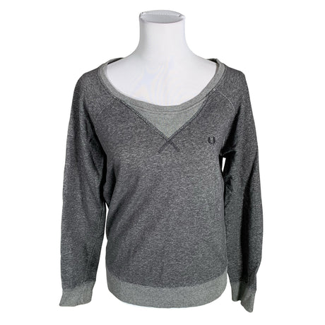 Naisten Fred Perry - Collegepaita, koko 36 - Harmaa ()