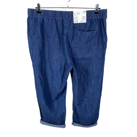 Naisten Uniqlo - Kangashousut, koko 44 - Sininen (2)