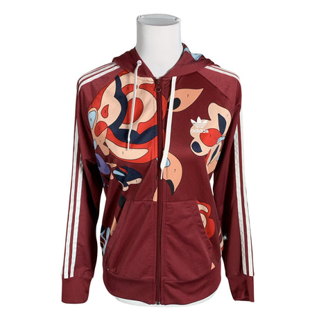 Naisten Adidas - Verryttelytakki, koko 38 - Viininpunainen ()
