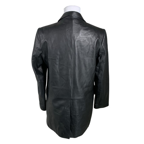 Naisten Massimo Dutti - Nahkatakki, koko 36 - Musta (2)