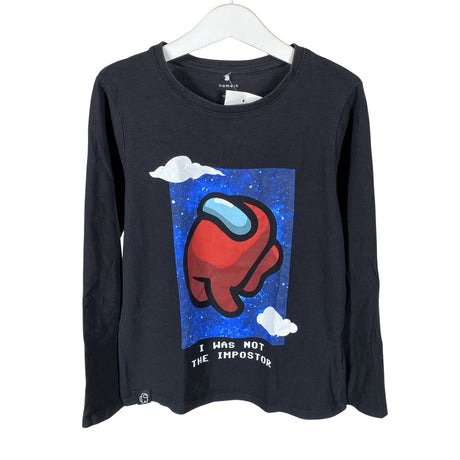 Unisex Name It - Trikoopaita, koko 122 - 128 - Musta ()