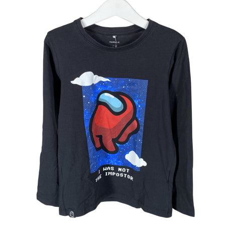Unisex Name It - Trikoopaita, koko 122 - 128 - Musta ()