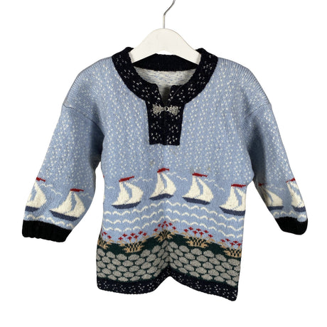 Unisex Handmade - Neulepaita, koko 128 - 134 - Vaaleansininen ()
