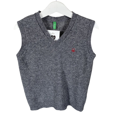 Unisex Benetton - Neuleliivi, koko 104 - 110 - Harmaa ()