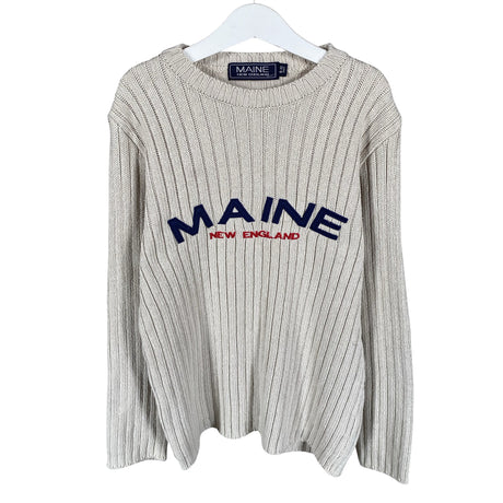 Unisex Maine New England - Neulepaita, koko 134 - 140 - Beige ()